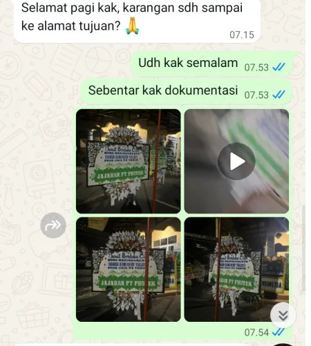 Pengiriman Papan Bunga Selamat Palmeriam