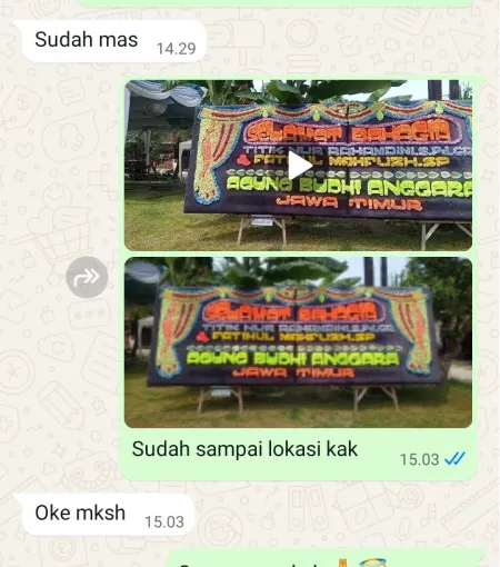 Pengiriman Papan Bunga Palmeriam