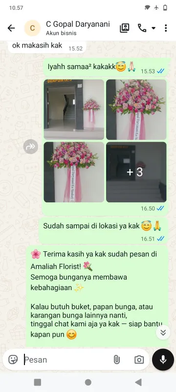 Pengiriman Karangan Bunga Palmeriam
